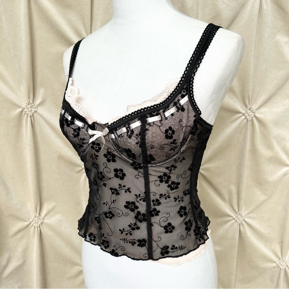 ❌SOLD❌ Corset Top with Ribbon Detail